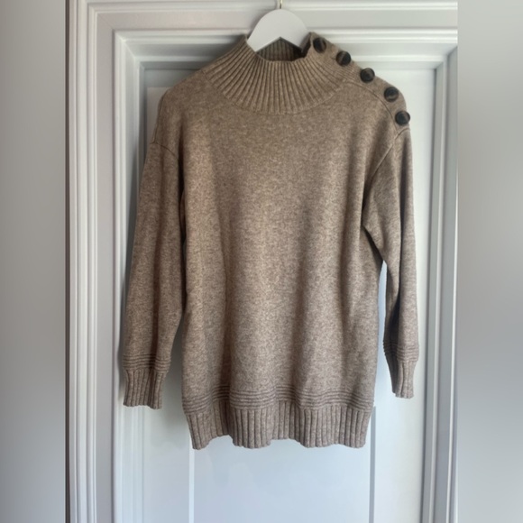 Anthropologie | Women’s Mock Neck Tunic Sweater - Picture 2 of 10